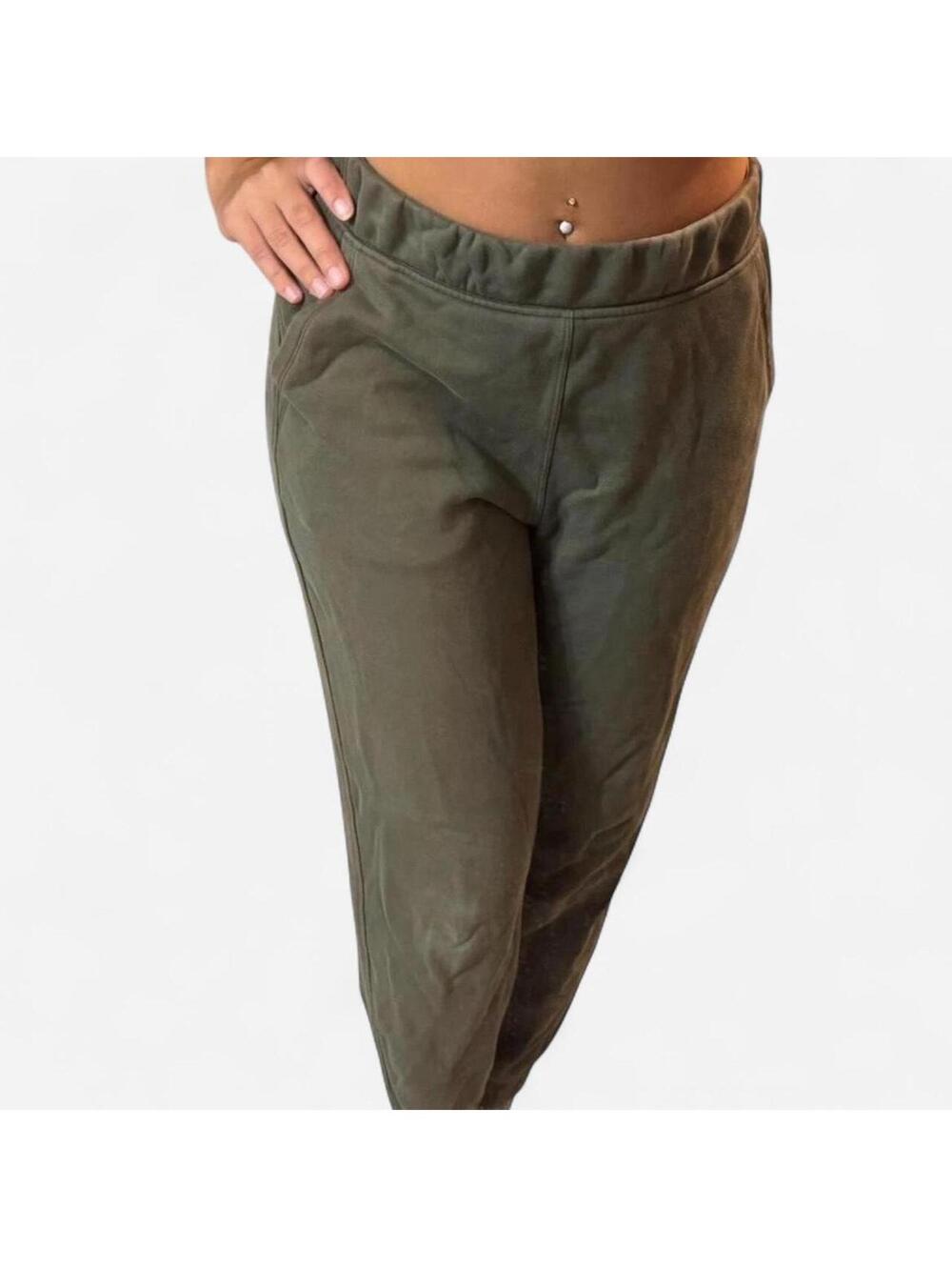 Lululemon Women's Green and Khaki Joggers-tracksuit